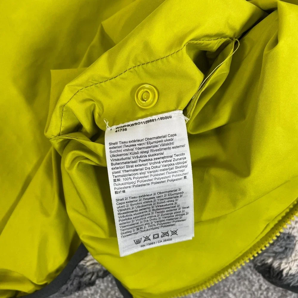 Helly Hansen Reversible Jacket Boys 16 Juniors‎ Champ Camo Sherpa Fleece Lime